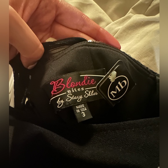 NWT Blondie Nites Black Sleeveless Dress - Picture 3 of 5